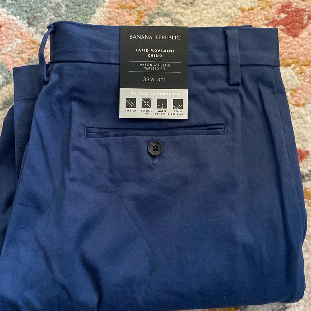 Men’s Banana Republic Mason Athletic Tapered Fit Chinos- 33x30